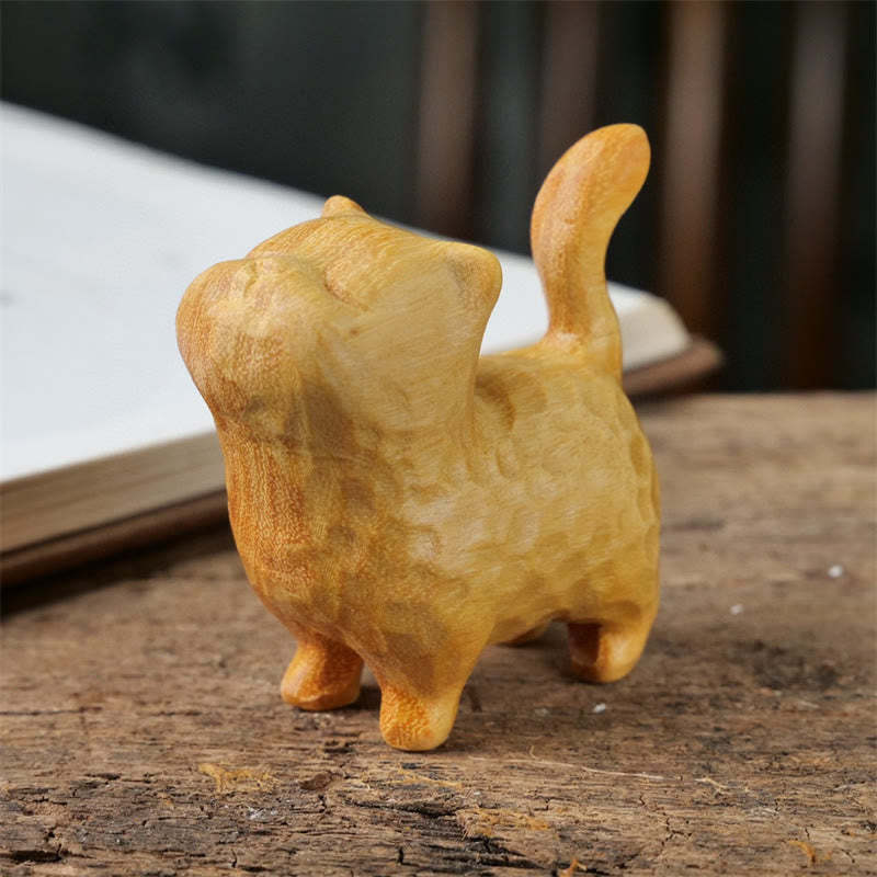 Sandalwood Thuja Sutchuenensis Green Sandalwood Mini Cute Cat Protection Home Decoration