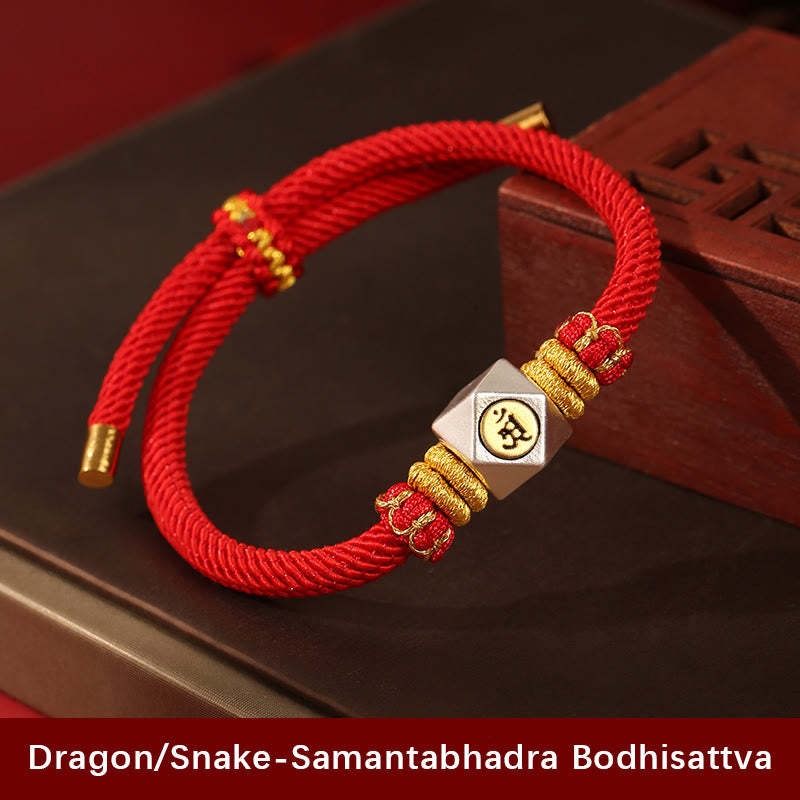 999 Sterling Silver Chinese Zodiac Natal mystic zen Red Rope Luck Strength Handcrafted Kids Bracelet