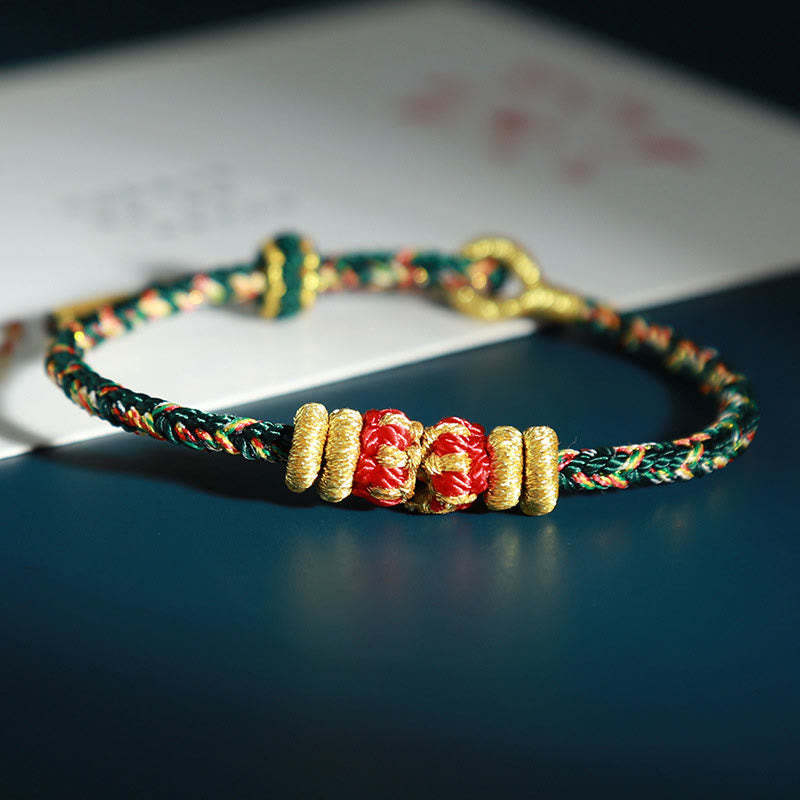 Chinese Zodiac Natal mystic zen Colorful Strings Luck Bracelet