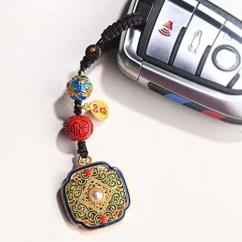 Fu Character Blessing Ruyi Charm Key Chain