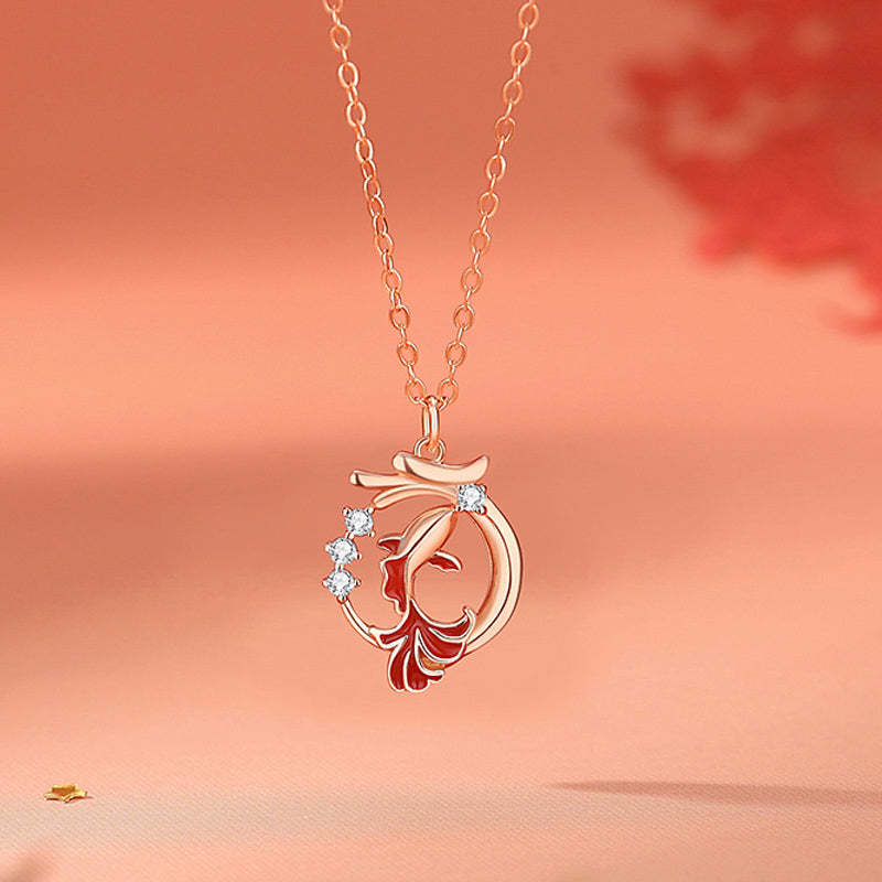 925 Sterling Silver Year Of The Dragon Koi Fish Fu Character Luck Necklace Pendant Bracelet