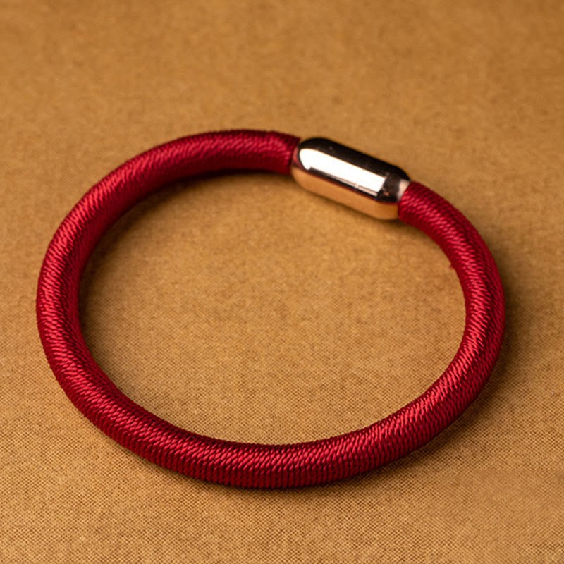 Tibetan Handmade King Kong Knot Protection Magnetic Buckle Braided Bracelet