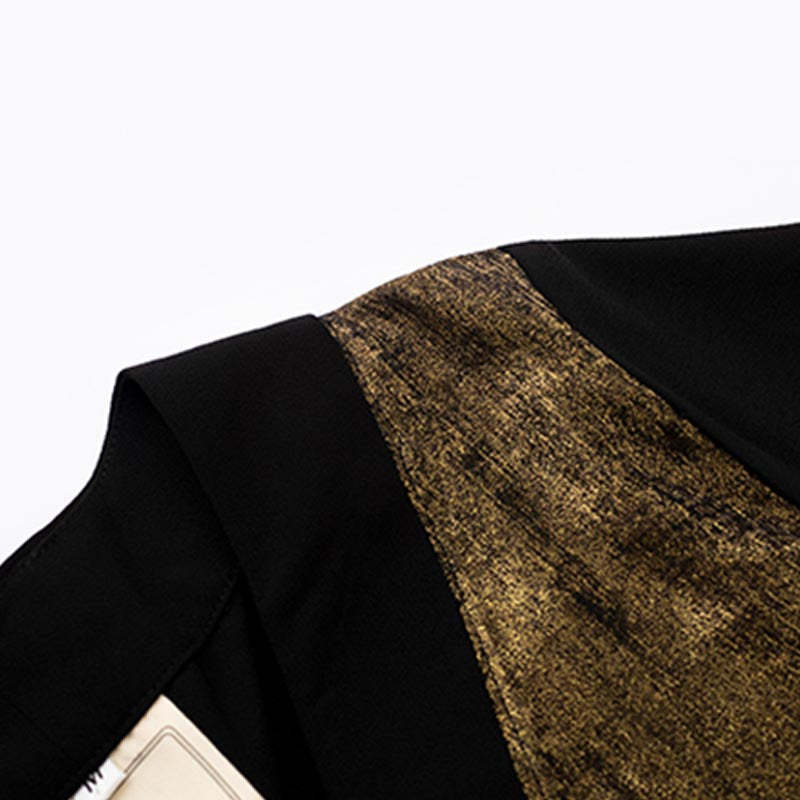 Tibetan Dress Clothing Lhasa Gold Black Long Wrap Dress Maxi Dress Women Clothing