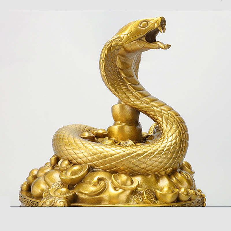Year Of The Snake Copper Coins Ingots Treasures Fill The Home Brass Statue Home Decoration