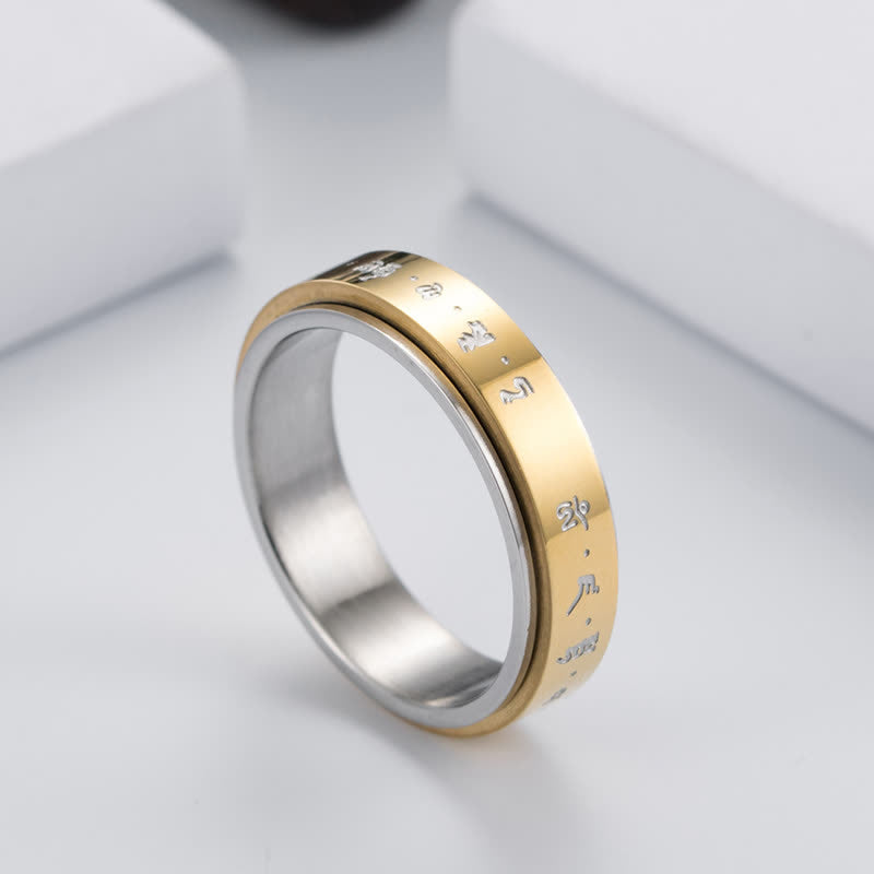 Mantra Titanium Steel Balance Rotatable Ring