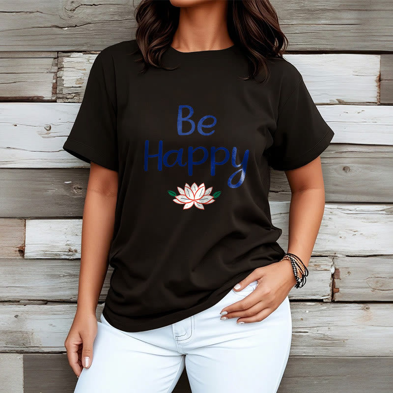 Be Happy Lotus Tee T-shirt