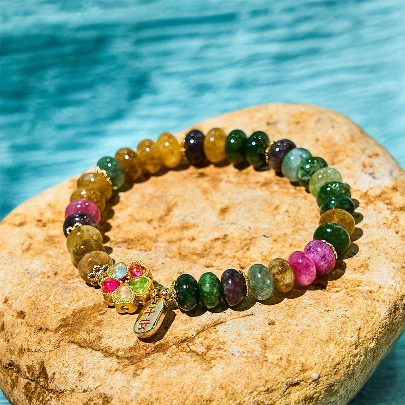 Tourmaline Jade Safe And Well Love Bracelet