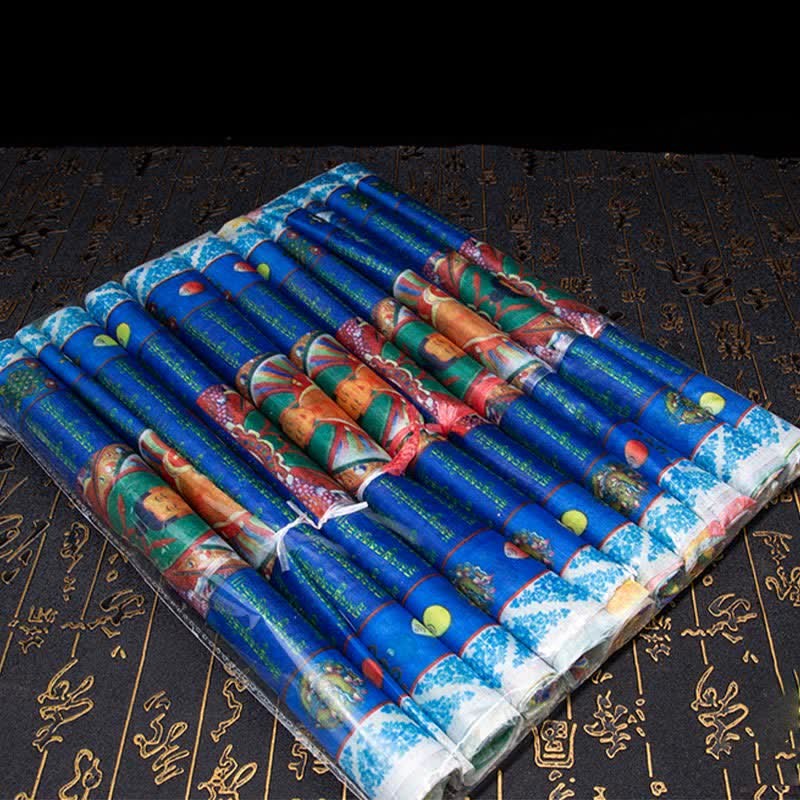 Tibetan 5 Colors Windhorse mystic zen Tara Scriptures Healing Auspicious Outdoor Prayer Flag
