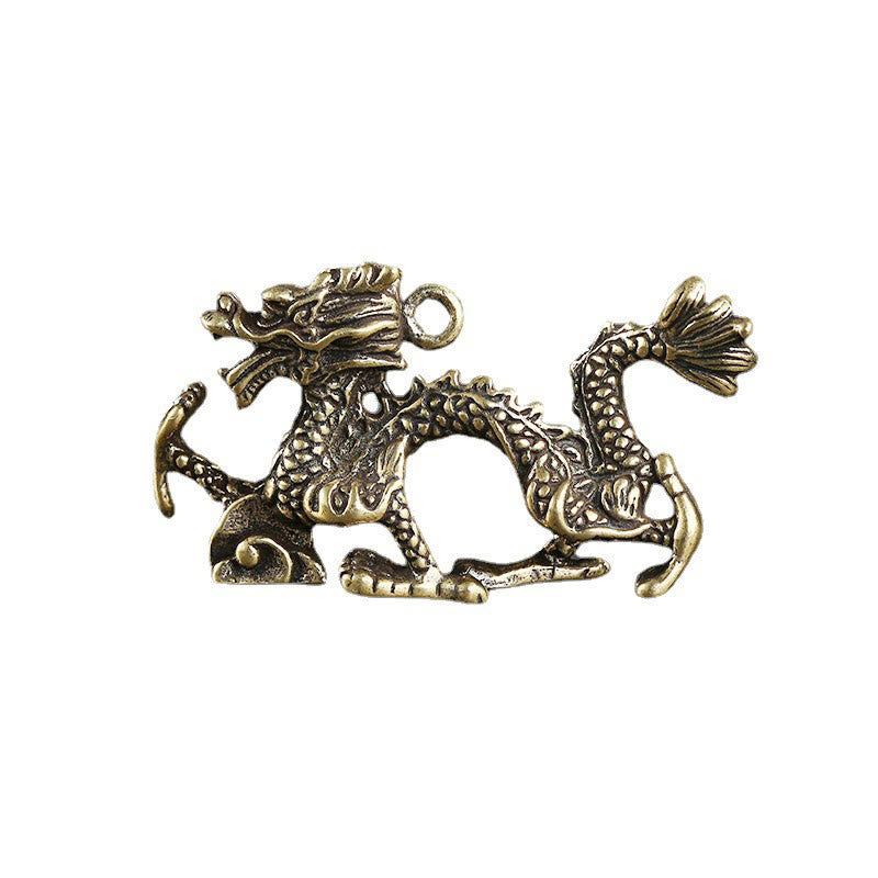 Year Of The Dragon Mini Brass Dragon Luck Protection Home Decoration
