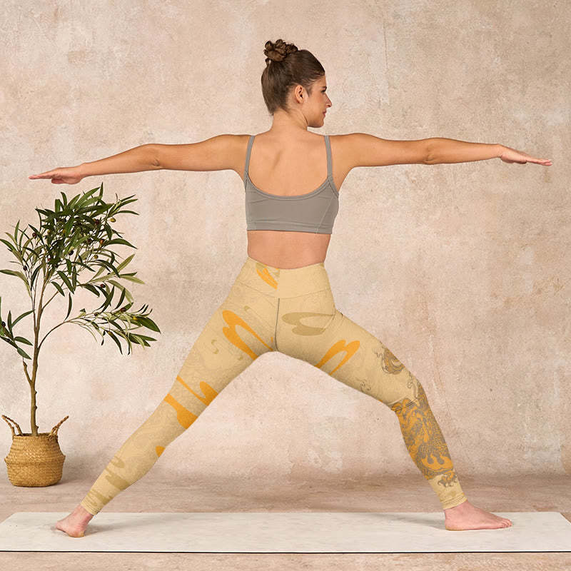 PiXiu Clouds Pattern Gym Leggings Women's Yoga Pants