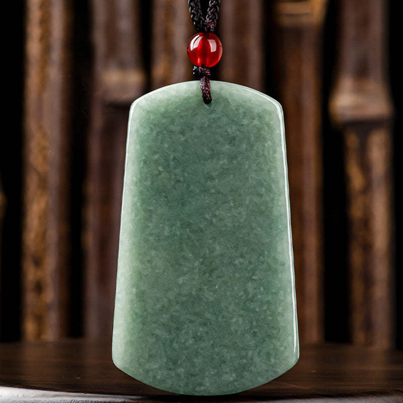 Tathagata mystic zen Dragon Jade Amulet Serenity String Necklace