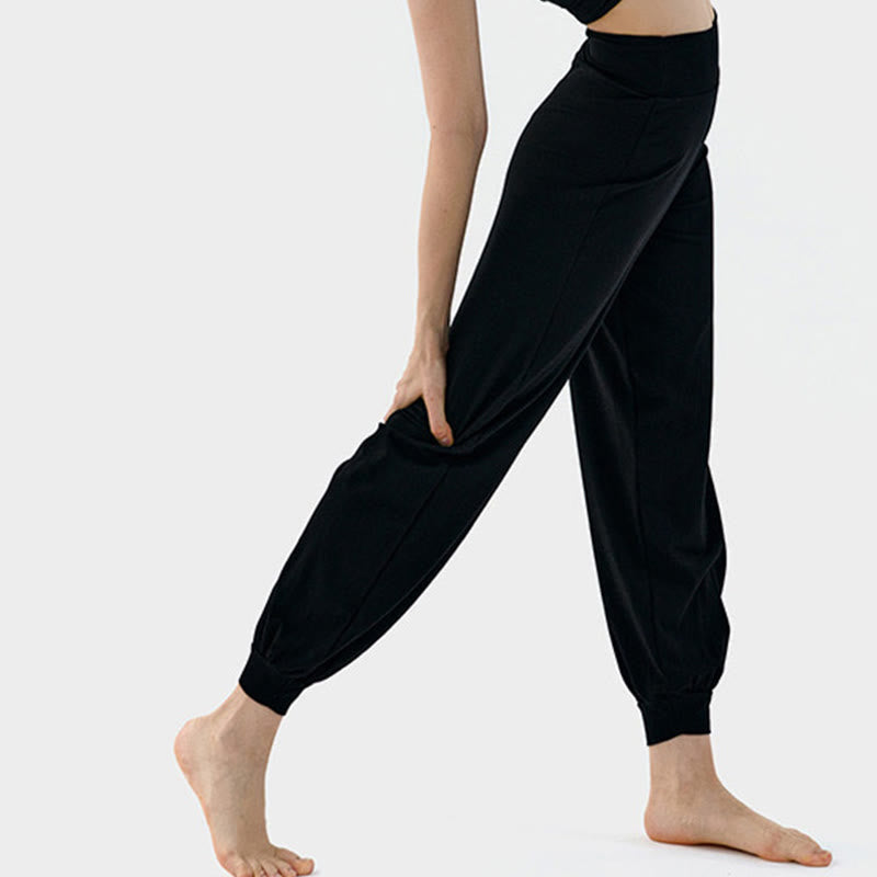 Casual Plain High Waist Quick Drying Women's Leica Pants