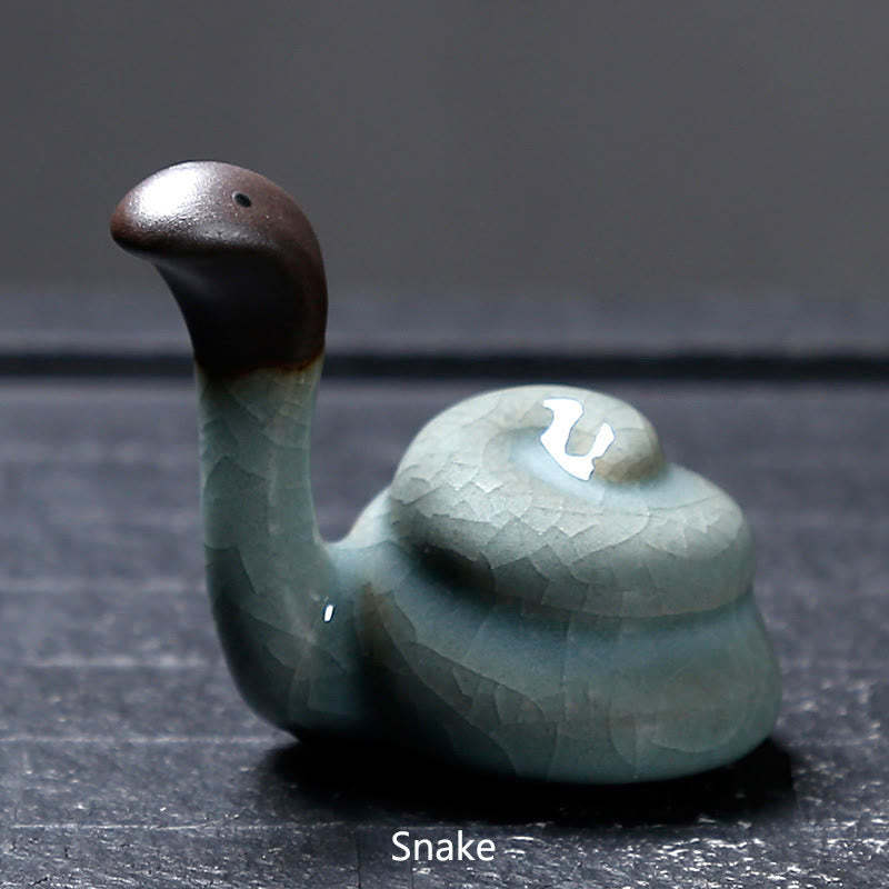 Chinese Zodiac Ceramic Tea Pet Home Decoration