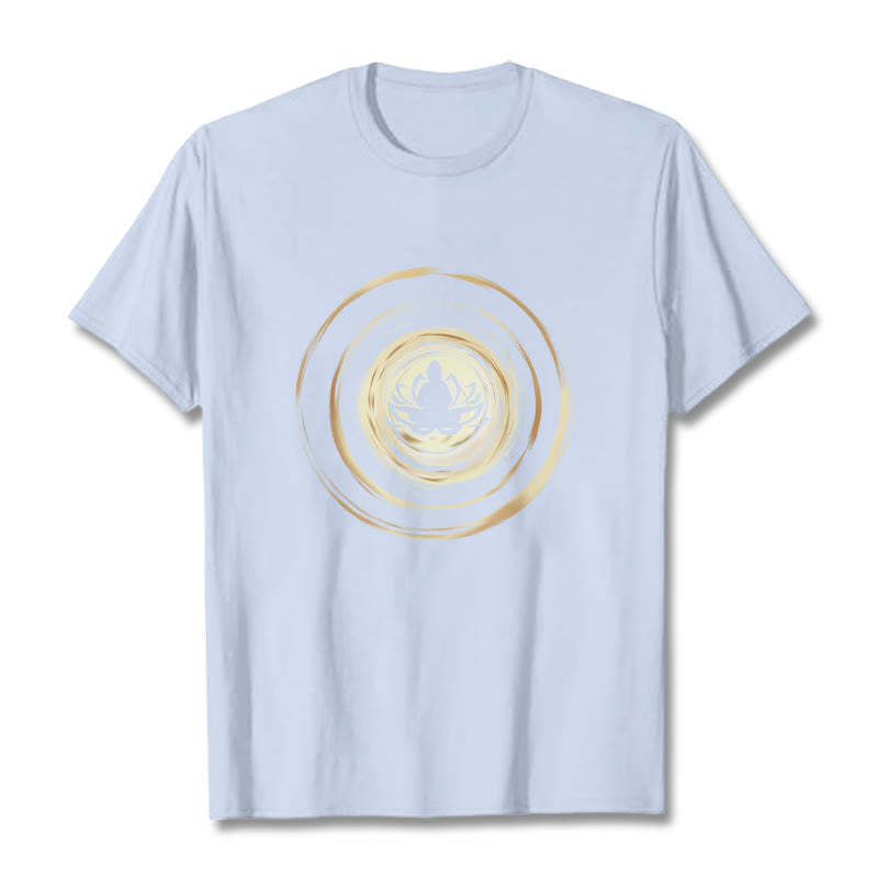 Meditating mystic zen Lotus Pattern Tee T-shirt