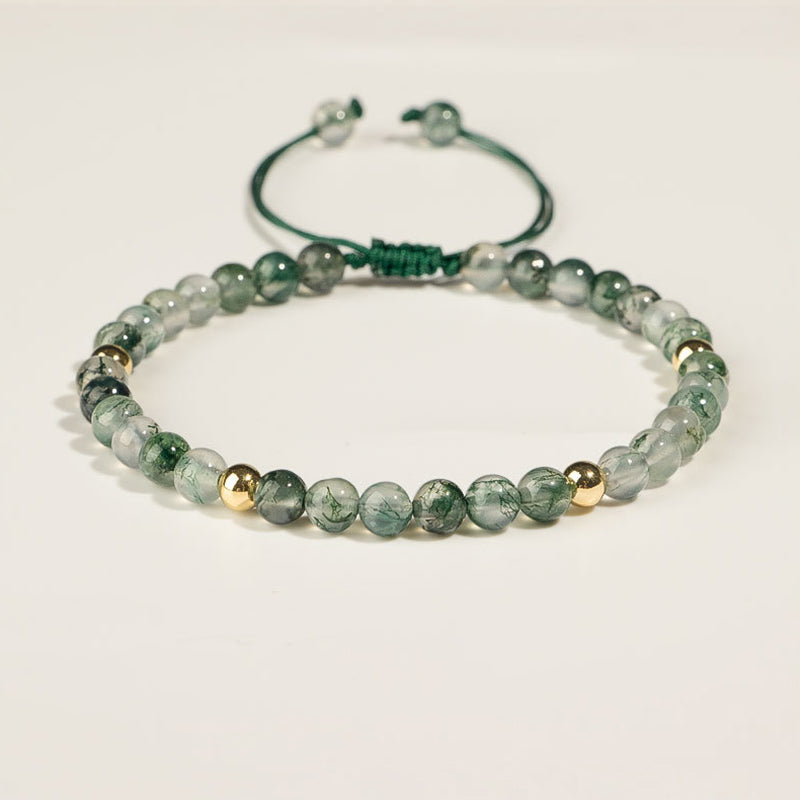 Moss Agate Lucky Balance Bracelet