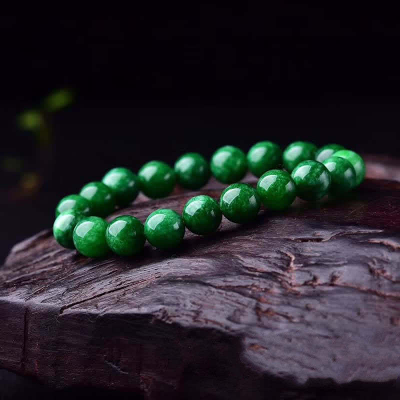 Cyan Jade Bead Calm Harmony Bracelet
