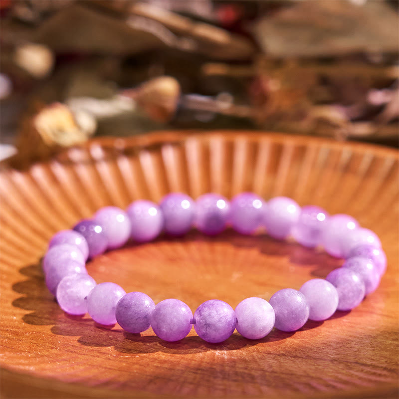 Purple Mica Stone Positive Bracelet
