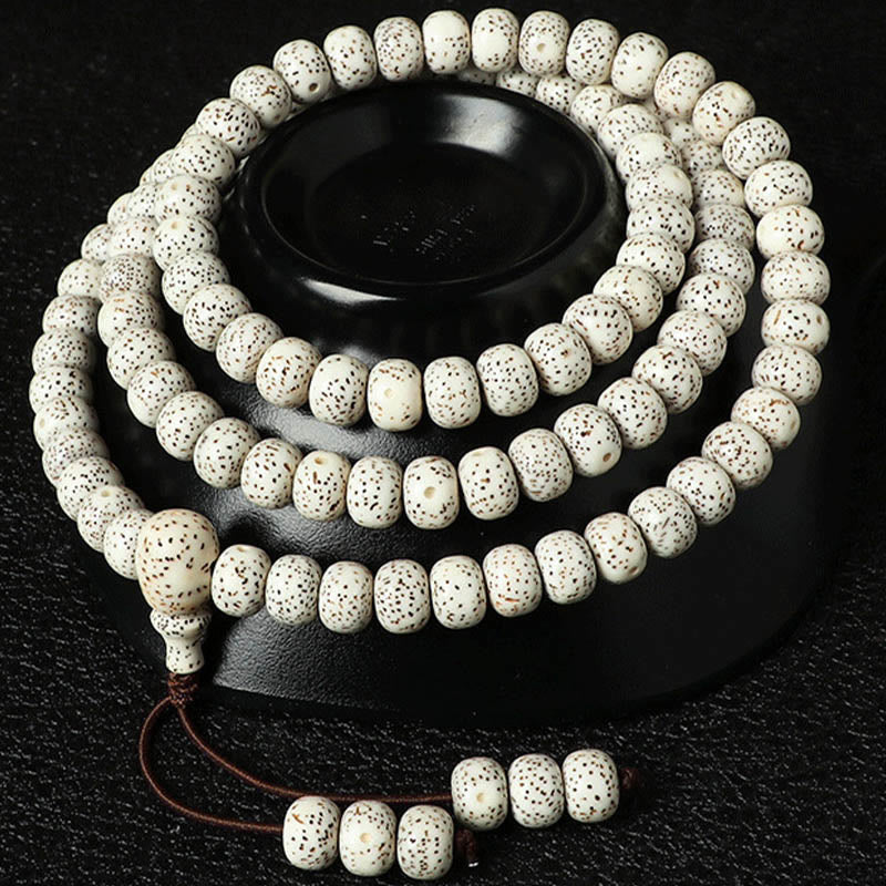 Tibetan Bodhi Seed Amber Agate Wealth Bracelet