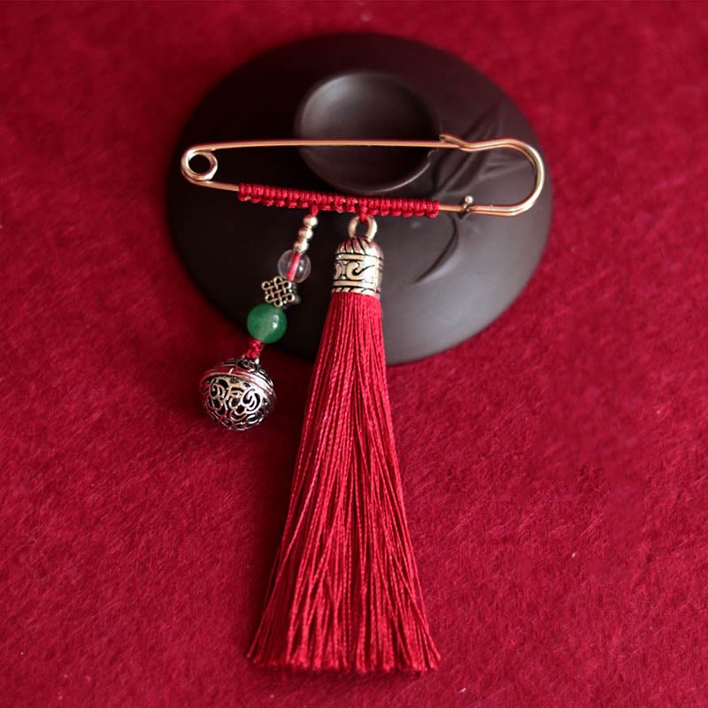 Retro Bell Tassels Brooch