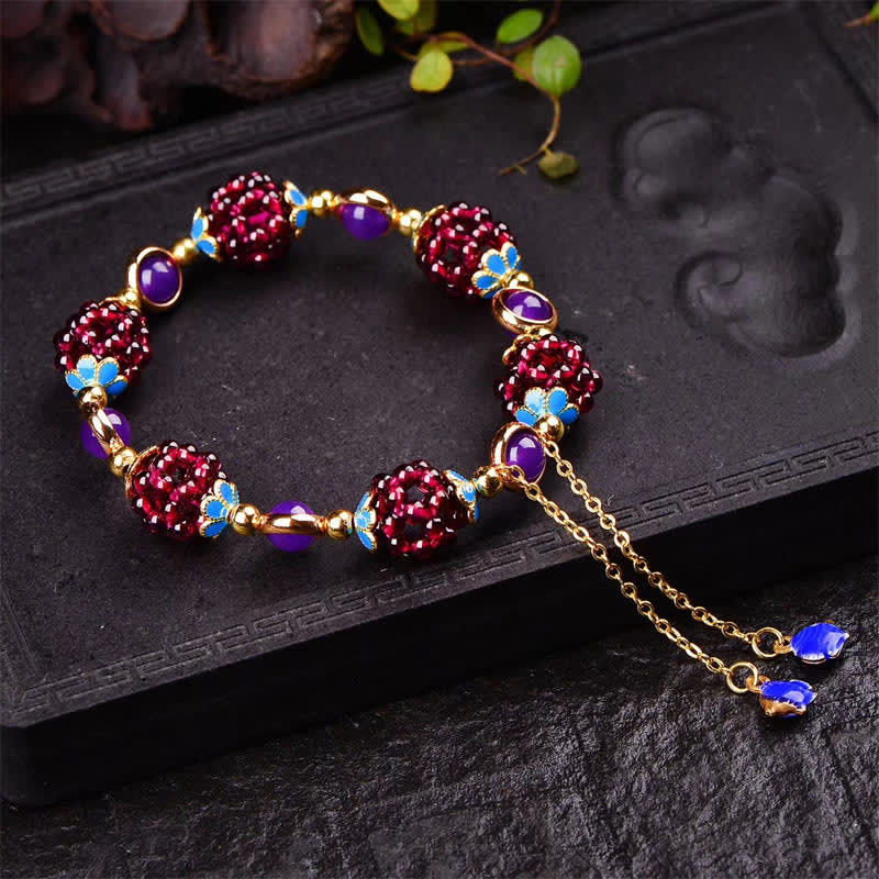 Tibetan Garnet Calm Bracelet