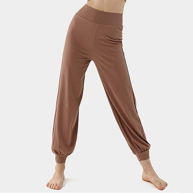 Casual Plain High Waist Quick Drying Women's Leica Pants