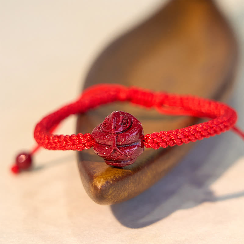 Chinese Zodiac Red String Cinnabar Blessing Bracelet