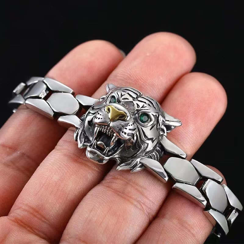 Tiger Head Design Healing Bracelet