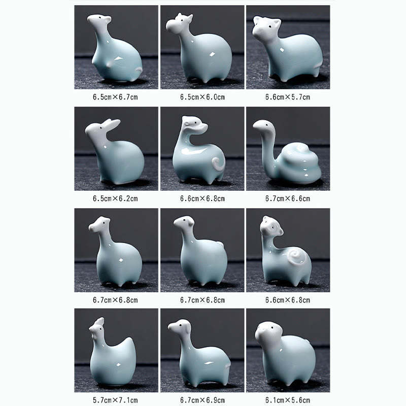 Chinese Zodiac Ceramic Tea Pet Home Decoration