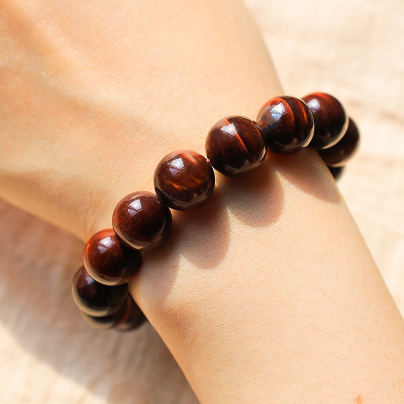 Natural Tiger Eye Healing Bead Bracelet