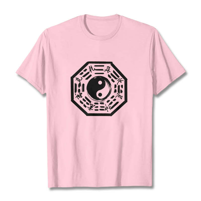 Ba Gua Pattern Cotton Tee T-shirt