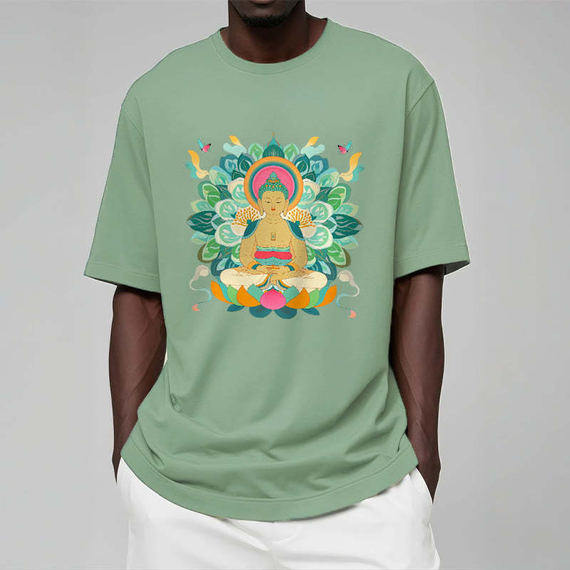 Butterfly Lotus mystic-zen-Inspired Tee T-shirt