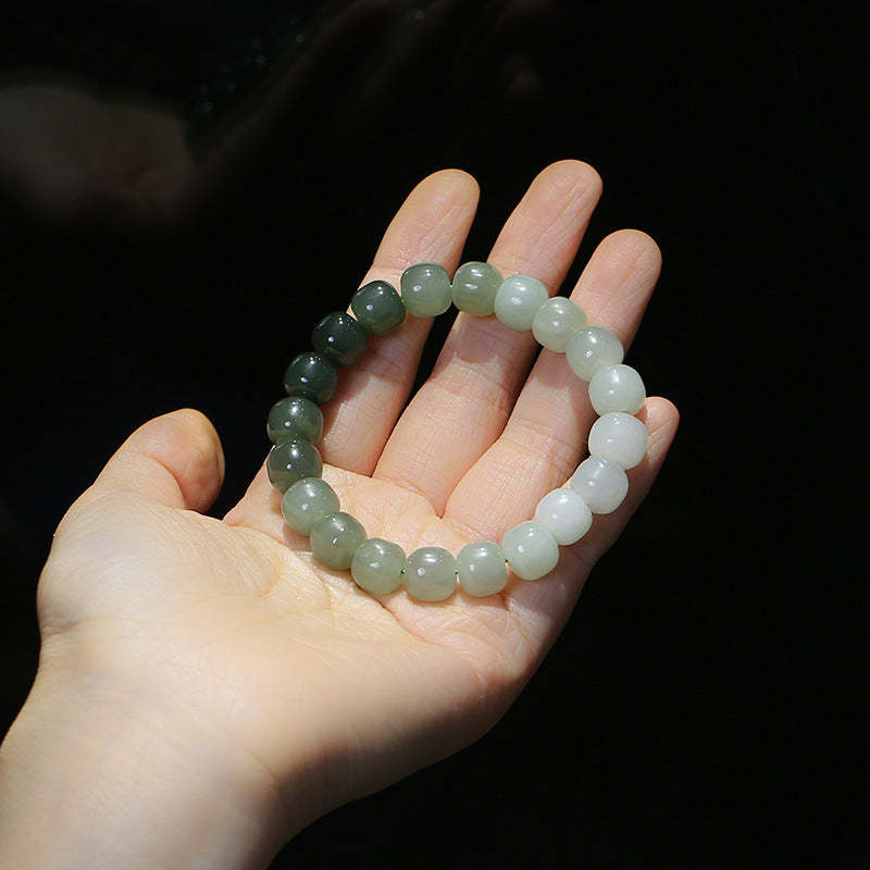 Gradient Jade Luck Blessing Bracelet
