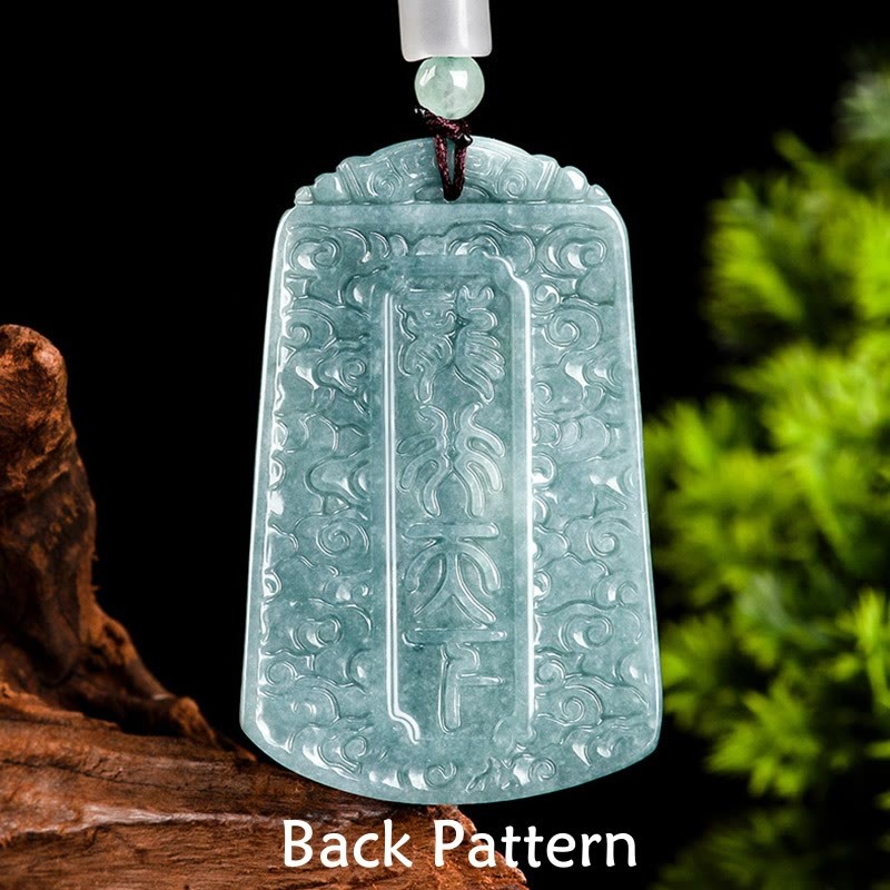 Year Of The Dragon Chinese Zodiac Dragon Travels The World Jade Strength Necklace Pendant