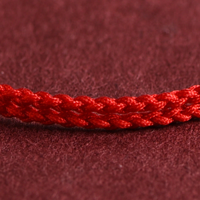 999 Gold Mini Three Beads Design Handmade Luck?Rope Bracelet Anklet