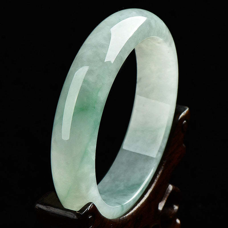Natural Jade Prosperity Wealth Luck Bangle Bracelet