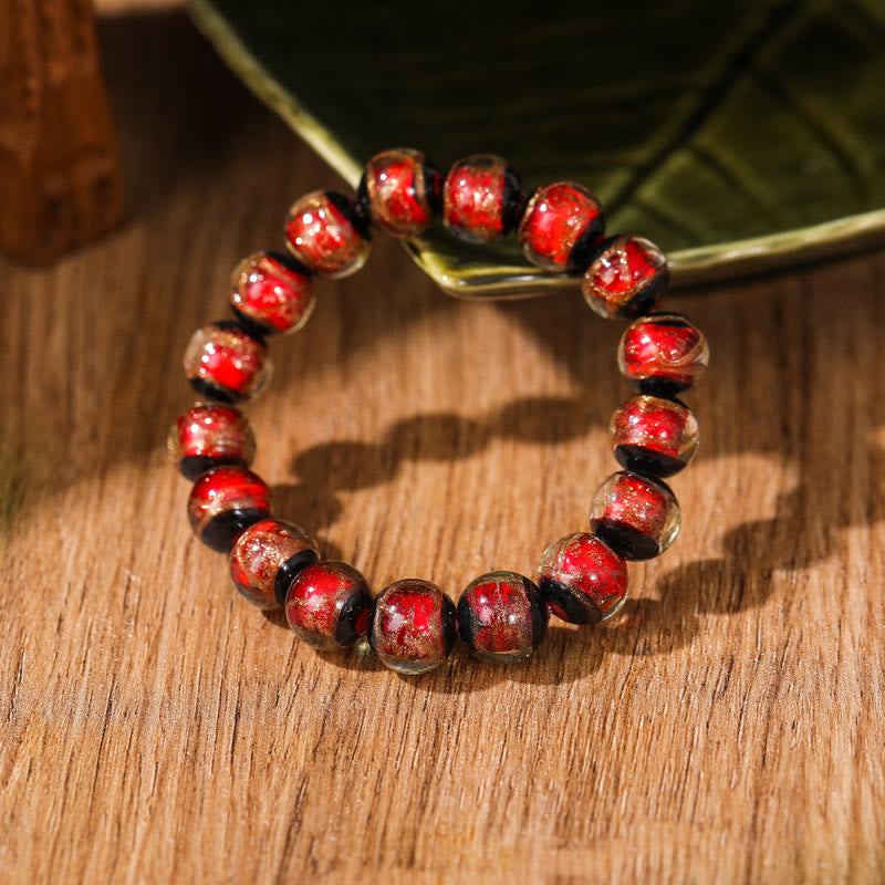 Tibetan Classic Liuli Glass Bead Luck Wealth Bracelet (Extra 30% Off | USE CODE: FS30)