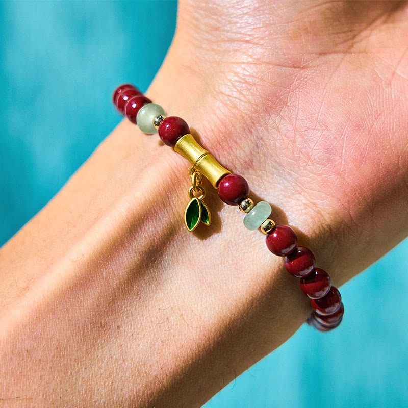 Cinnabar Bamboo Concentration Bracelet