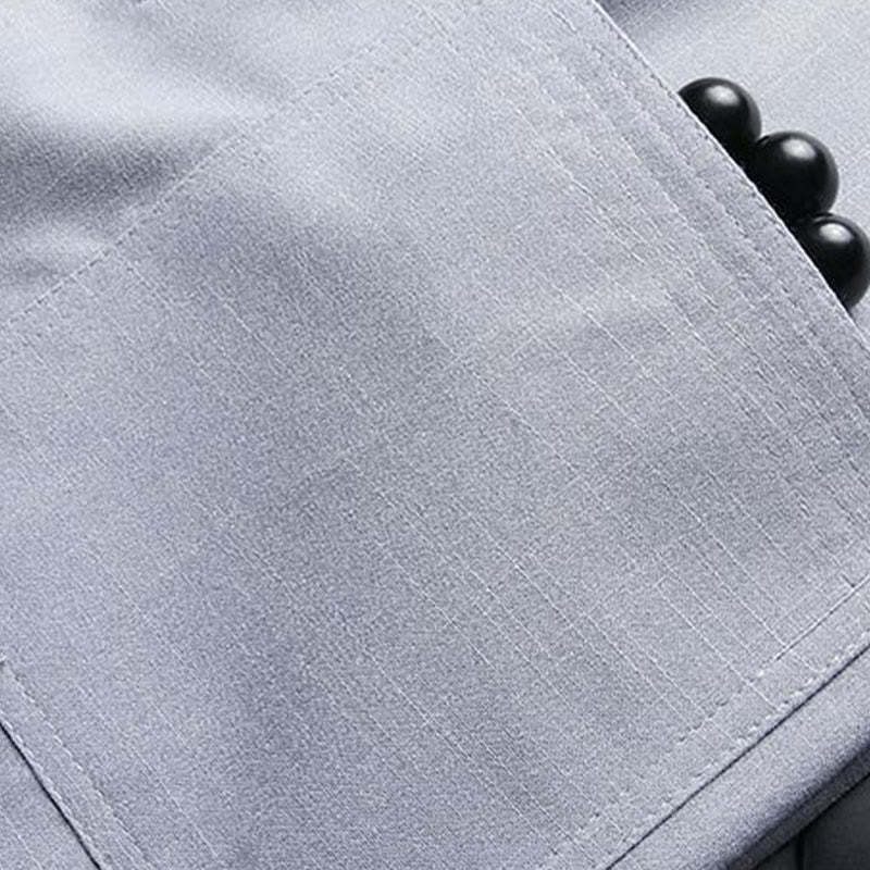 2Pcs Tang Suit Plain Color Frog-Button Men's Long Sleeve Shirt Pants Set