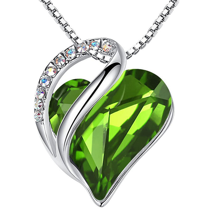 mystic zenstoneshop Love Heart Birthstone Healing Energy Necklace Pendant (Extra 30% Off | USE CODE: FS30)