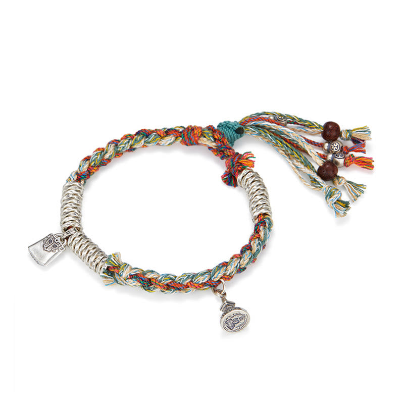 925 Sterling Silver Handmade Protection Multiple Strands Bracelet