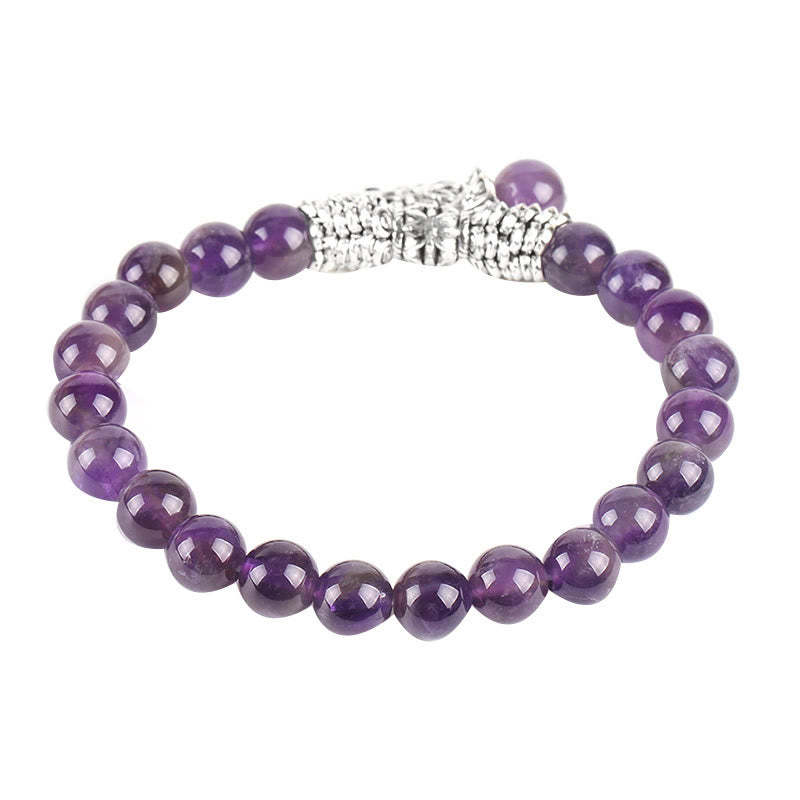Natural Gemstone Tree of Life Lucky Charm Stretch Bracelet