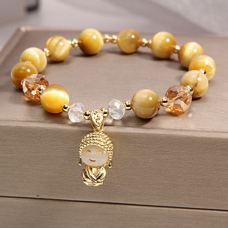 Yellow Tiger Eye Meditation mystic zen Protection Bracelet