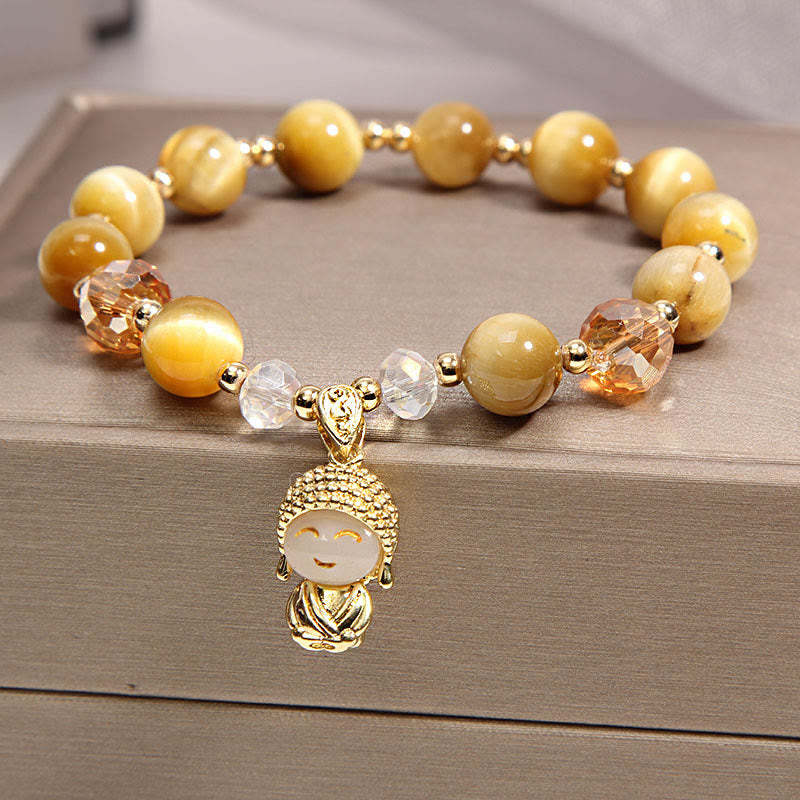 Yellow Tiger Eye Meditation mystic zen Protection Bracelet
