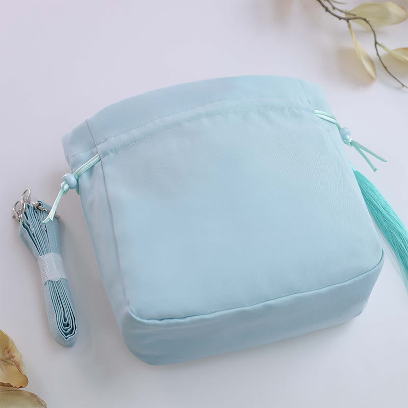 Suzhou Embroidery Rabbit Lotus Epiphyllum Peony Magnolia Silk Tote Crossbody Bag Shoulder Bag Handbag