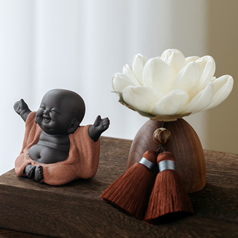 Black Peach Wood mystic zen Flower Calm Cure Decorations
