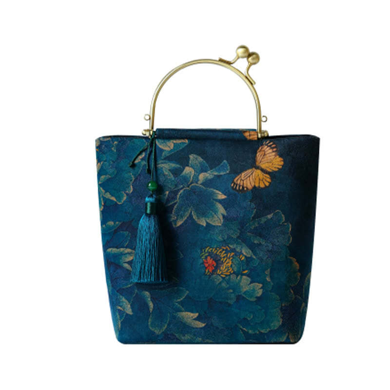 Leaves Butterfly Metal Chain Crossbody Bag Shoulder Bag Handbag