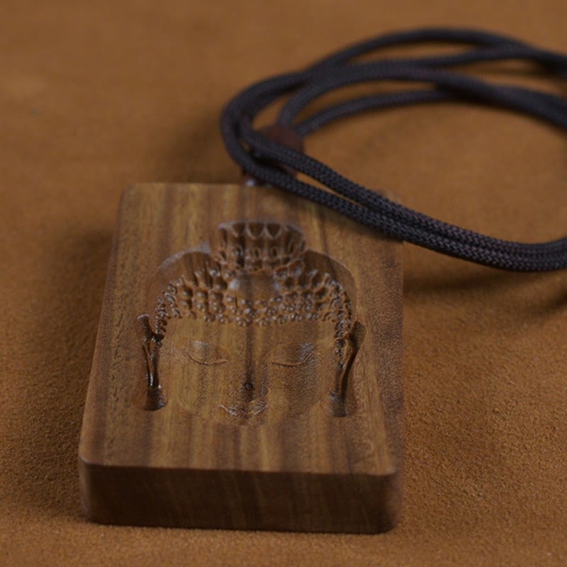 Green Sandalwood mystic zen Symbol Positive Necklace Pendant