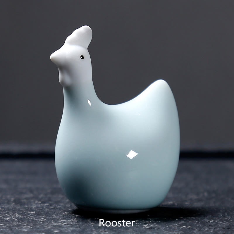 Chinese Zodiac Ceramic Tea Pet Home Decoration