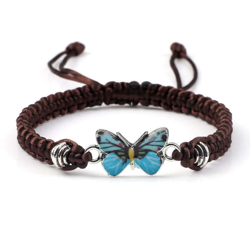 Butterfly Freedom Love String Charm Bracelet