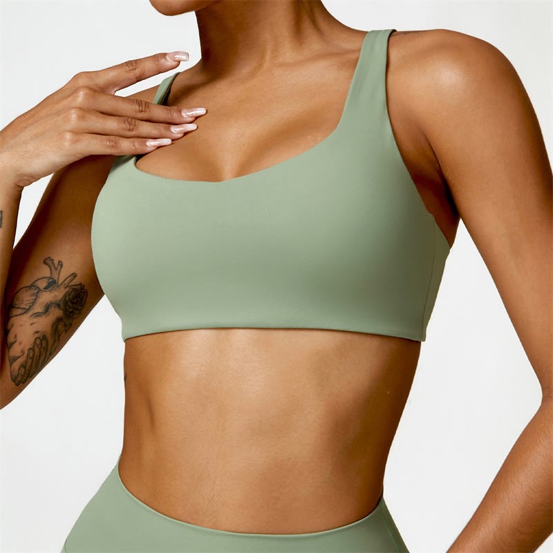 Gym Sports Yoga Backless Bra Crop Tank Top Shorts